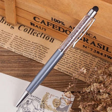 reative Metal Spinning Crystal Ballpoint Pen Bling Rotary Pen