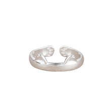 Women's 925 Sterling Silver Rings Simple Cute Cat Design Opening Finger Ring (Dragon Cat)